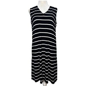 J Jill Wearever Collection V-neck Sleeveless  Casual Dress Sz Small resort wear